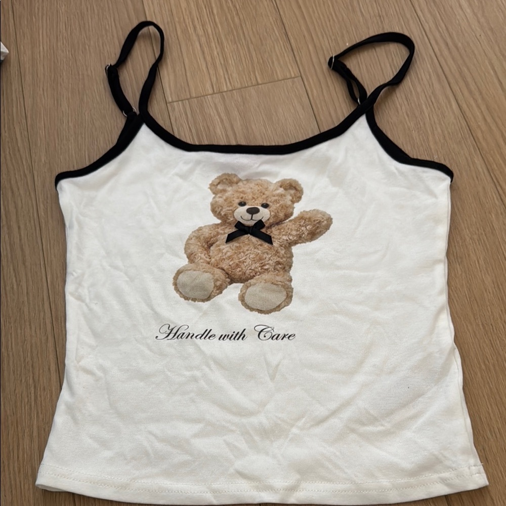 Edikted teddy bear tank top. Rarley worn size small.